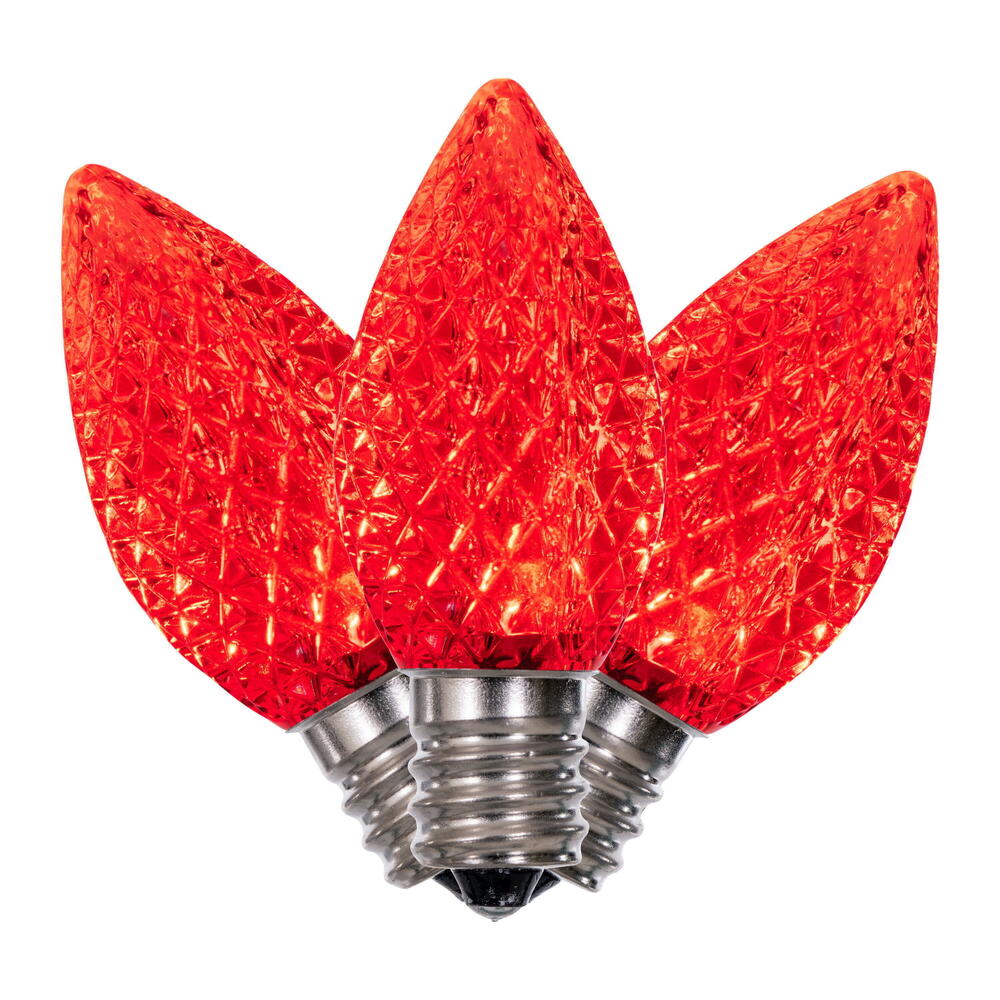 Vickerman C7 Faceted LED Replacement Bulbs, 25 Pack