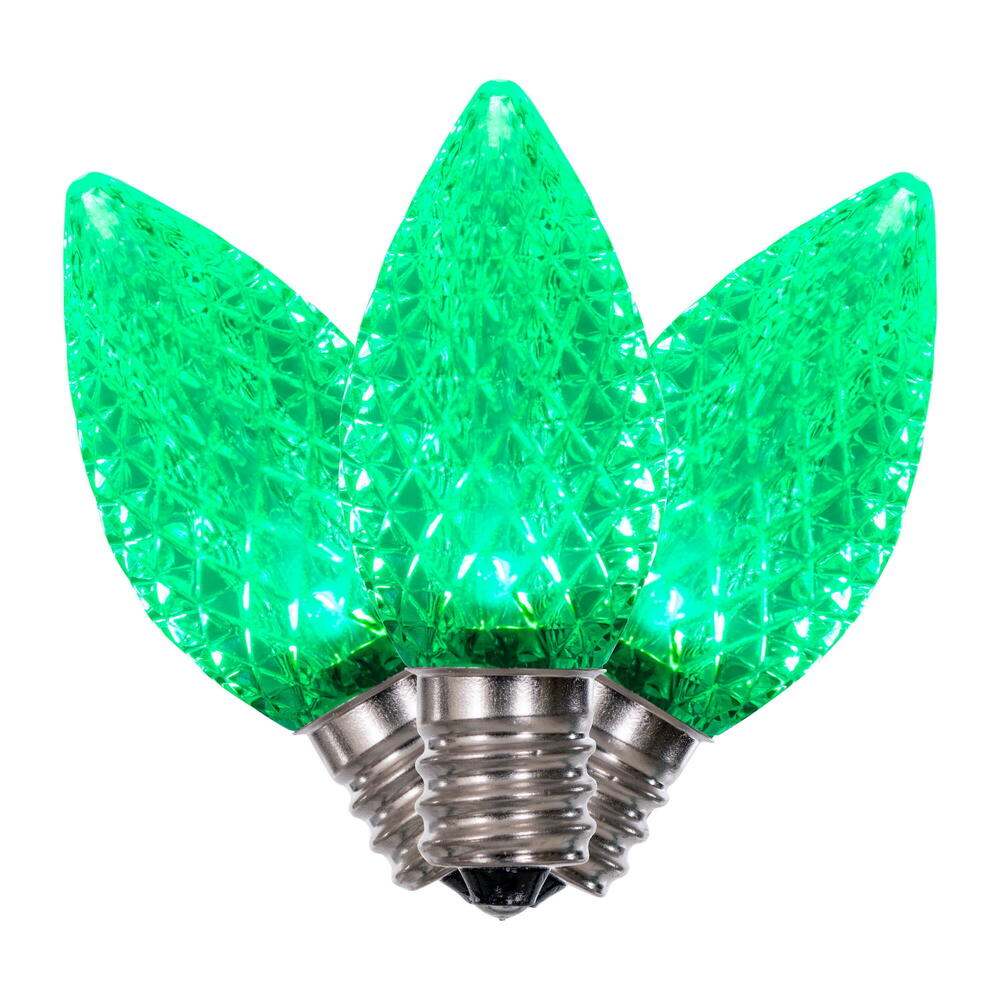 Vickerman C7 Faceted LED Replacement Bulbs, 25 Pack