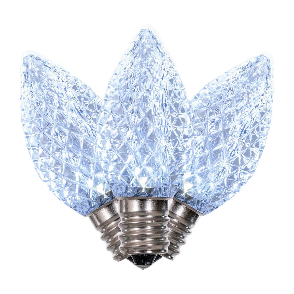 Vickerman C7 Faceted LED Replacement Bulbs, 25 Pack
