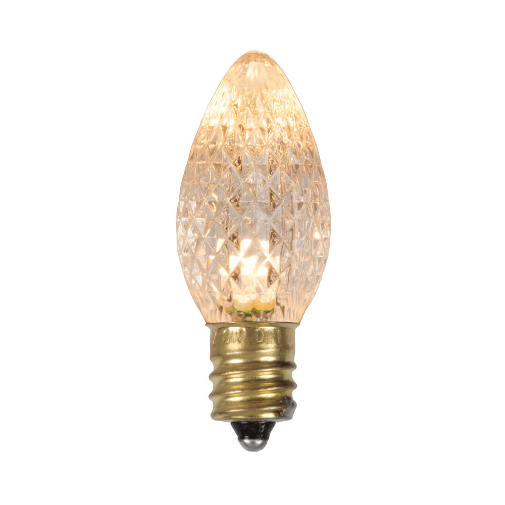 Vickerman C7 Faceted LED Replacement Bulbs, 25 Pack