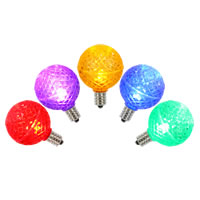 Vickerman G40 LED Faceted Replacement Bulbs 5 Pack