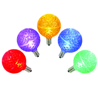 Vickerman G50 LED Faceted Replacement Bulbs 5 Pack