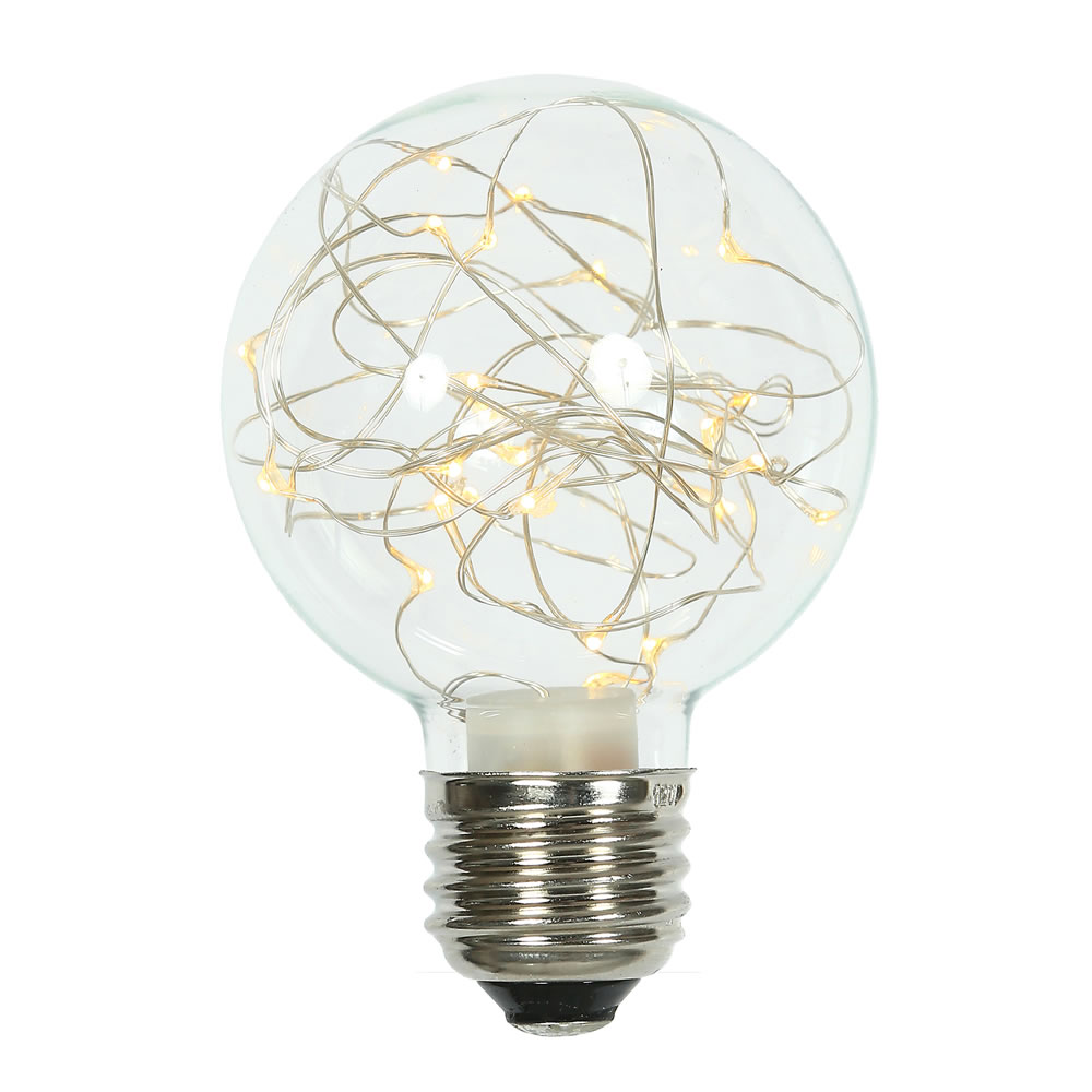 Vickerman Twinkle Glass G95 Fairy Light Christmas Bulb