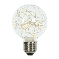 Vickerman Twinkle Glass G95 Fairy Light Christmas Bulb