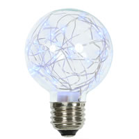 Vickerman Twinkle Glass G95 Fairy Light Christmas Bulb