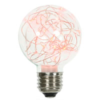 Vickerman Twinkle Glass G95 Fairy Light Christmas Bulb