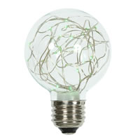 Vickerman Twinkle Glass G95 Fairy Light Christmas Bulb