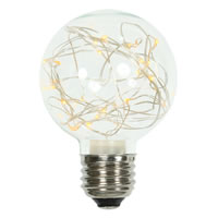 Vickerman Twinkle Glass G95 Fairy Light Christmas Bulb