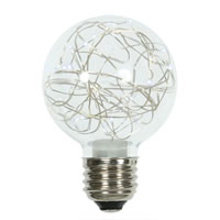 Vickerman Twinkle Glass G95 Fairy Light Christmas Bulb