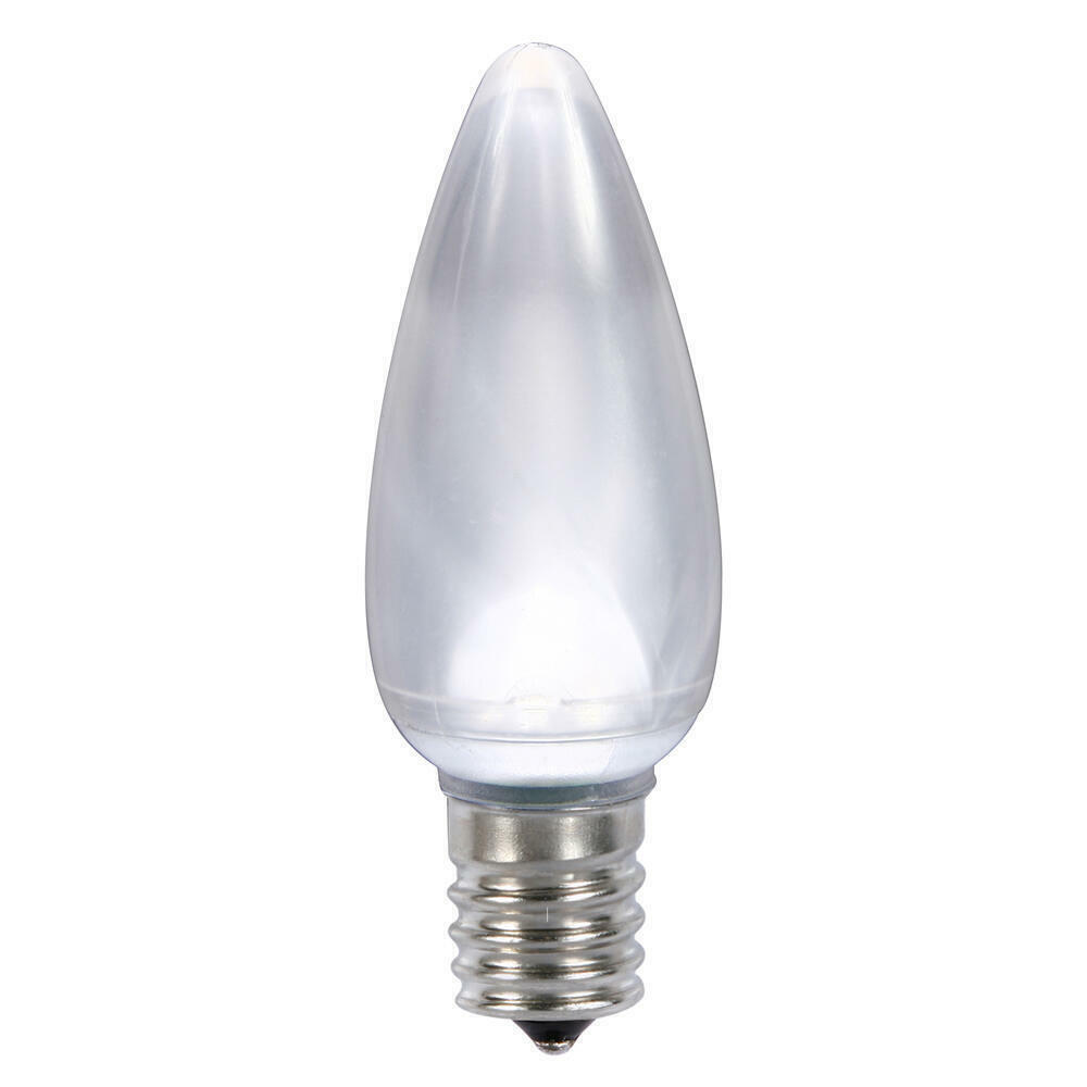 C9 Satin LED Cool Wht Bulb 45W 130V 25Bx