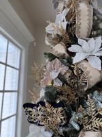 Cream and White floral