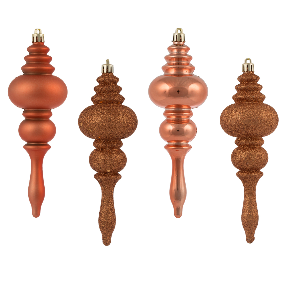 Vickerman 7" Finial Ornament 8/Pk