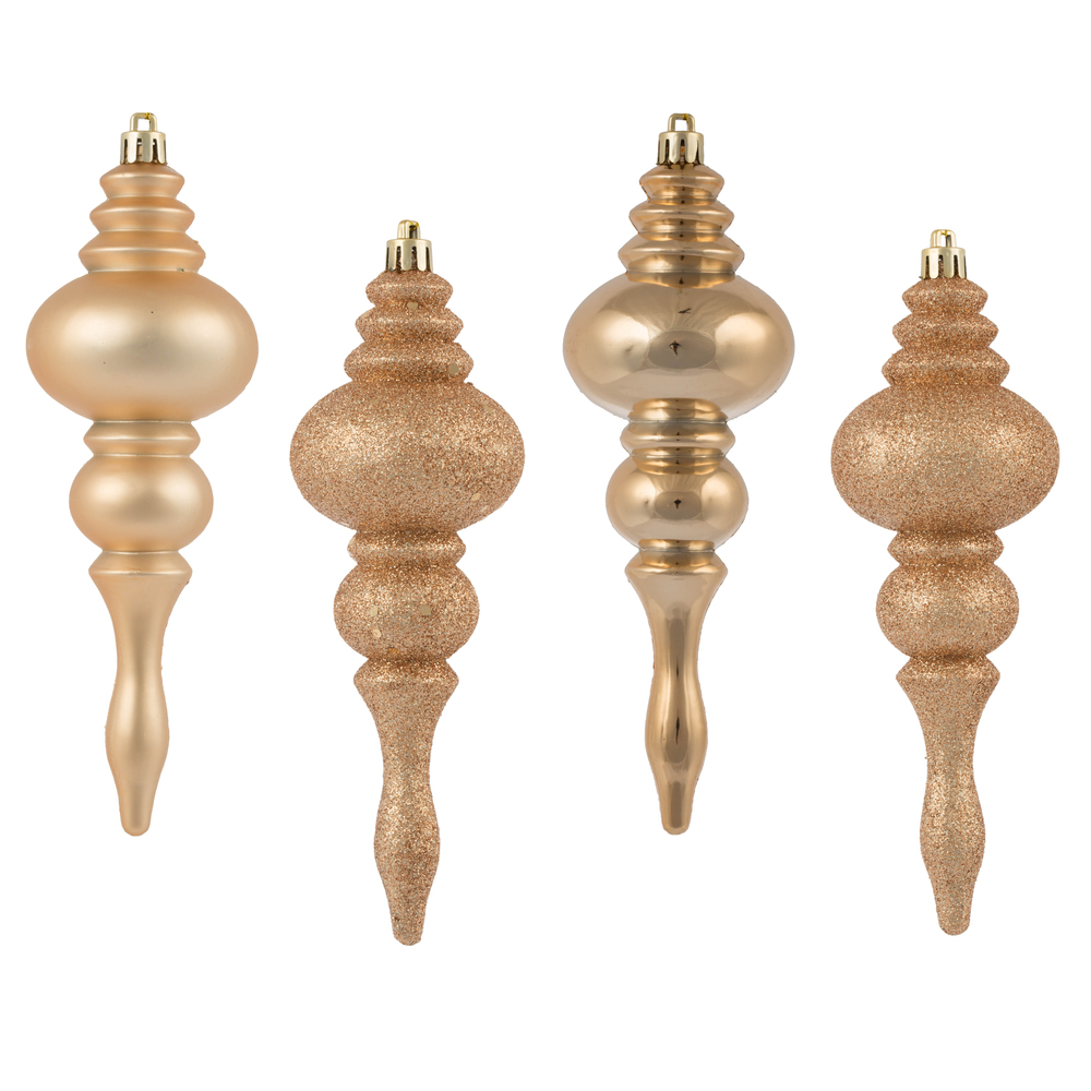 Vickerman 7" Finial Ornament 8/Pk