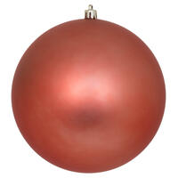 6" Coral Matte Ball UV Drilled 4/Bag