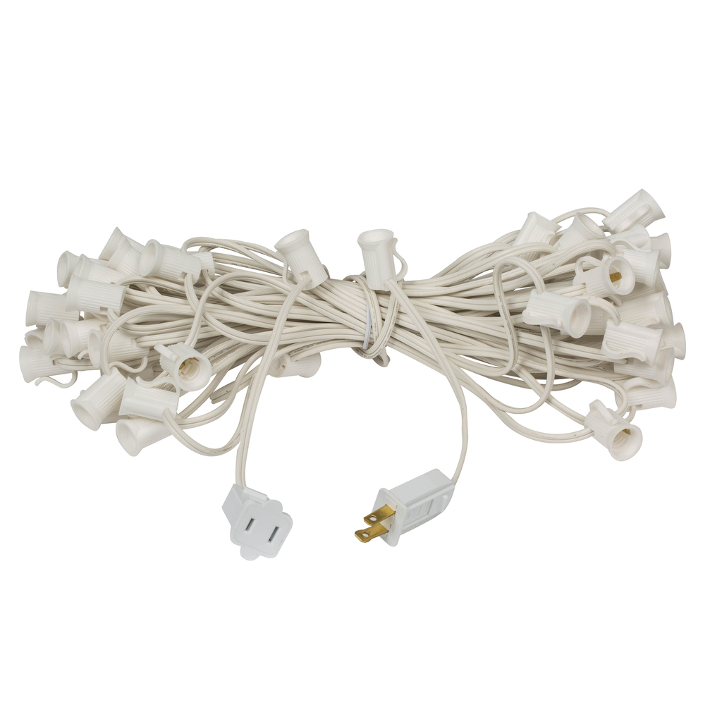 Vickerman C7 Sockets on White Wire
