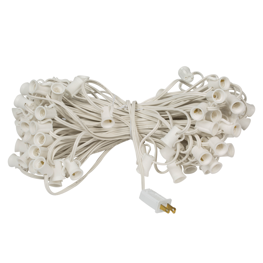 Vickerman C7 Sockets on White Wire