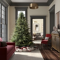 Itasca Fraser Christmas tree in room