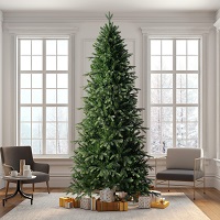 Douglas Slim Christmas tree in room