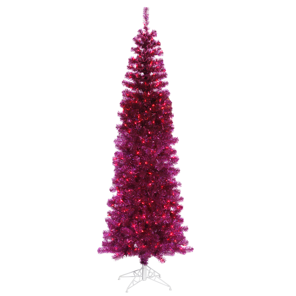 7 5 ft fuschia pink purple lights slim pencil fucshia 7 5 ft fuschia pink purple lights slim pencil fucshia