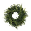 Photograph of 24" Buckler Fern & Grass Wreath-Green