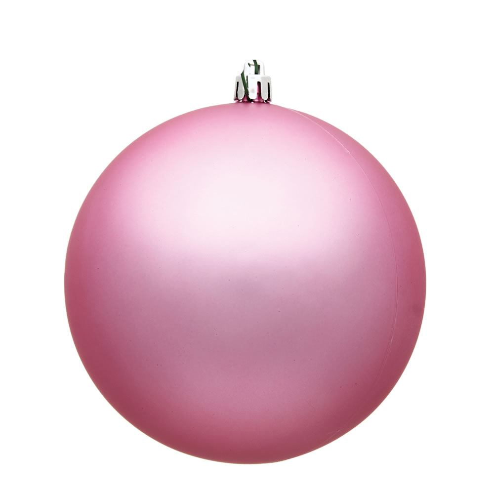 Christmastopia.com 12 Inch Pink Matte Round Shatterproof UV Christmas Ball Ornament